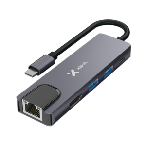 HUB USB-C XTECH 5-in-1 (USB-A, USB-C, HDMI, RJ45) XTC-572