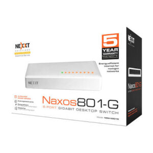 SWITCH PARA RED NEXXT ESSENT NAXOS 801-G 8-Port 1Gbps 110/220V 10/100/1000 GIGABIT