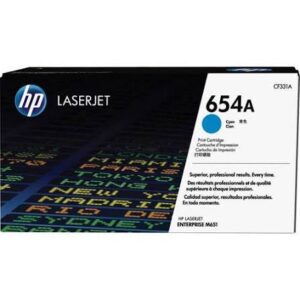 HP 654A - Cián - original - LaserJet - cartucho de tóner (CF331A) - para Color LaserJet Enterprise M651dn, M651n, M651xh; Color LaserJet Managed M651dnm, M651xhm