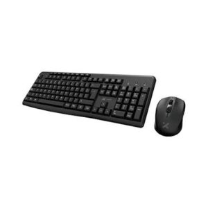 Xtech - Keyboard and mouse set - Wireless - Spanish - USB - Black - 2.4 GHz - Black XTK-311S