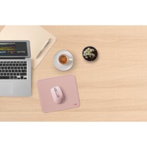 Logitech Studio Series - Alfombrilla de ratón - base de goma antideslizante, fácil deslizamiento, superficie resistente a salpicaduras - rosa oscuro