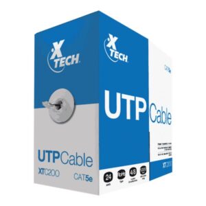 Xtech - Cable al por mayor - RJ-45 (M) a RJ-45 (M) - 305 m - UTP - CAT 5e - gris
