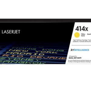 HP 414X - Alto rendimiento - amarillo - original - LaserJet - cartucho de tóner (W2022X) - para Color LaserJet Enterprise M455, MFP M480; Color LaserJet Pro M454, M479, MFP M479