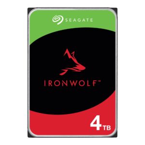 Seagate IronWolf ST4000VN006 - Disco duro - 4 TB - interno - SATA 6Gb/s - 5400 rpm - búfer: 256 MB - con Recuperación de datos Seagate Rescue de 3 años