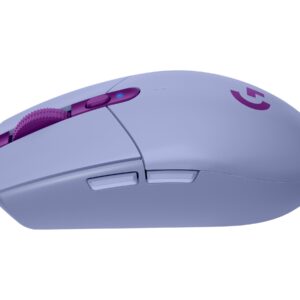 Logitech G305 Lightspeed - Ratón - óptico - 6 botones - inalámbrico - 2.4 GHz - receptor inalámbrico USB - lila