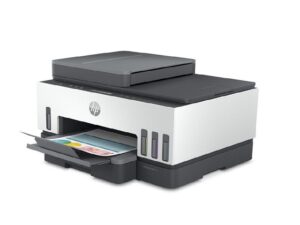 HP - Impresora Smart Tank 750 AIO / Escáner / Copiadora - Chorro de tinta - Wi-Fi / Bluetooth LE - Duplexador automático - USB 2.0 de Alta Velocidad - Kit de Tintas incluida