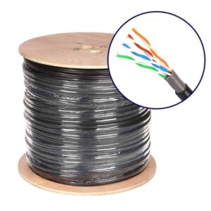 CABLE PARA RED NEXTSTAR CAT6 CON GEL, EXTERIROR NEGRO
