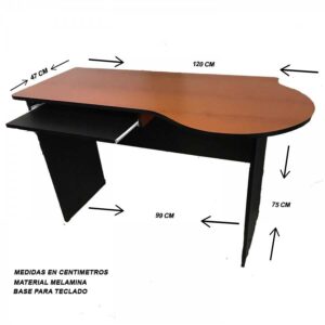 MUEBLE DE COMPUTO DE MELAMINA (MESA TIPO ESTUDIO)