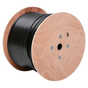 CABLE PARA RED NEXTSTAR CAT5 CON GEL, EXTERIROR NEGRO BOBINA 305 MTS