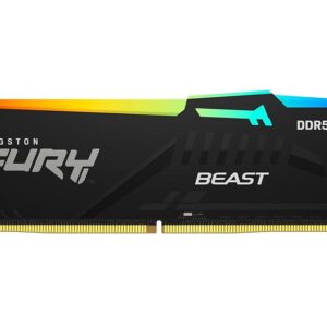 Kingston FURY Beast RGB - DDR5 - módulo - 16 GB - DIMM de 288 contactos - 5600 MHz / PC5-44800 - CL40 - 1.25 V - sin búfer - on-die ECC
