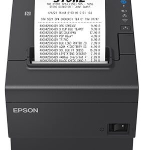 Epson - TM-T88VII - Impresora de recibos - Monocromo - Línea térmica - Rollo (7,95 cm) - 180 ppp - 500 mm/segundo - Wi-Fi / USB / LAN / Serial