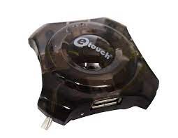 HUB USB 2.0 4 PUERTOS, ETOUCH TIPO OCTAGONO, NEGRO 161650