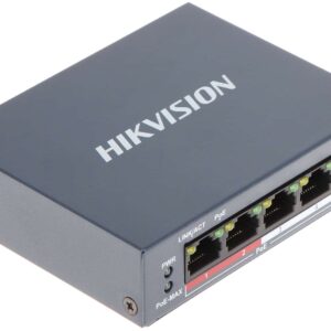 SWITCH POE DE 4 PUERTOS HIKVISION DS-3E0105P-E/M