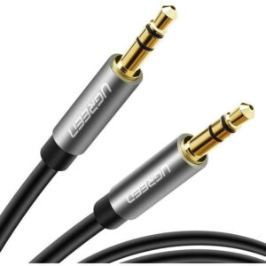 CABLE AUXILIAR PARA AUDIO 3.5MM A 3.5MM, 5 METROS UGREEN, NEGRO