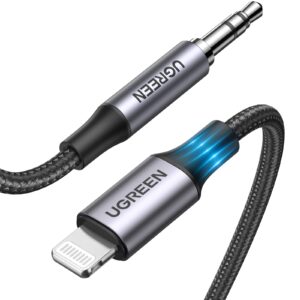 CABLE LIGHTNING A 3.5 AUXILIAR PARA IPHONE UGREEN US315, 70509