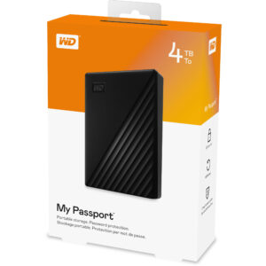 DISCO DURO EXTERNO WESTERN DIGITAL 4TB NEGRO MY PASSPORT WORLDWIDE - 2.5"/6.3CM - SOFTWARE WD BACKUP - WD SECURITY - WD UTILITIES - USB 3.0