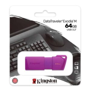 MEMORIA USB KINGSTON EXODIA M 64GB 3.2 DTXM NEON PURPLE KC-U2L64- 7LP