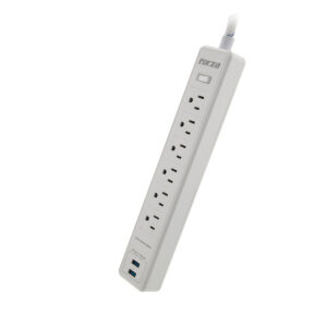 REGLETA FORZA FSP-612USBW 110/220V 1200J 6-NEMA