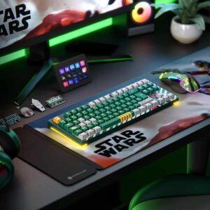 TECLADO PRIMUS PGLC INALÁMBRICO PKS-S082BFGN GAMING MECANICO 88 KEYS BOBA FETT
