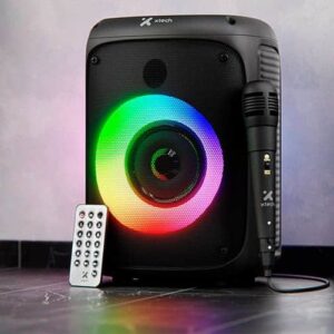 BOCINA PORTABLE RECARGABLE XGETCH SONIC BLOOM TWS XTS-661, BLUETOOTH/USB/MSD INCLUYE MICROFONO CON CABLE