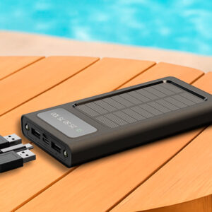 POWER BANK SOLAR, XTECH XPB100 10000mAh, CON CABLES