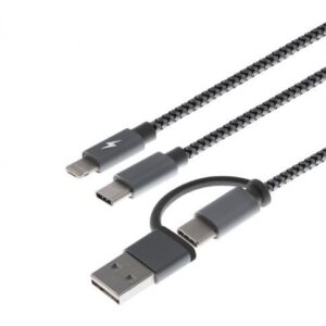 CABLE 5 EN 1 X-TECH XTC-560 2A SOLO PARA CARGAR SMARTPHONES (no transferencia de datos)
