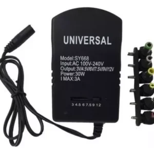 TRANSFORMADOR UNIVERSAL DE 3V/4.5V/6V/7.5V/9V/12V MAXIMO 3 AMPERIOS