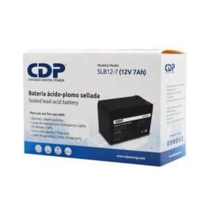 BATERIA PARA UPS DE 750VA, 12V/7Ah, MARCA CDP SLB12-7