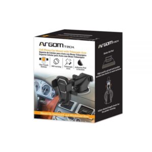 SOPORTE VEHICULAR PARA CELULAR ONE TOUCH, BRAZO TELESCOPIO, ARGOM ARG-AC-0310BK A00420