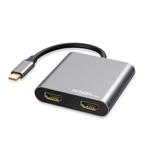 ADAPTADOR HDMI DUAL ONE AXESS 4 EN 1 CON USB 3.0 Y PASO PD DE 87W ARG-UB-0182