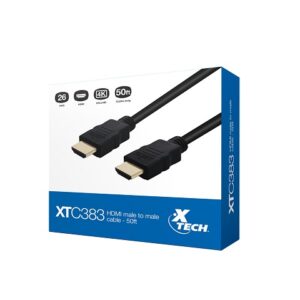 Xtech - Video / audio cable - HDMI - HDMI - 50ft-m/m-XTC-383