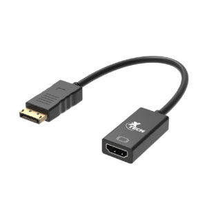 Xtech - Display adapter - 20 pin DisplayPort - 19 pin HDMI Type A - Black - Dis Pt (m) to HDMI (f) XTC-378