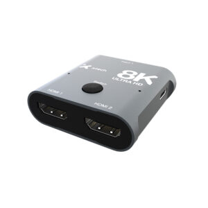 Xtech - 8K HDMI 2-Port Bidirectional Switch - Aluminum Alloy XHA-440