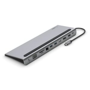 Belkin CONNECT 11-in-1 - Soporte multipuerto - USB-C - VGA, HDMI, DP - GigE