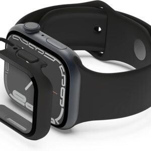 Belkin SCREENFORCE TemperedCurve - Amortiguador para reloj inteligente - protector de pantalla - policarbonato, cristal templado (9H) - negro - para Apple Watch (40 mm, 41 mm)