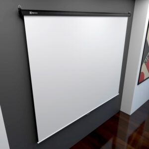 Klip Xtreme KPS-304 - Pantalla de proyección - instalable en el techo, instalable en pared - 120" (305 cm) - 4:3 - Matte White - blanco