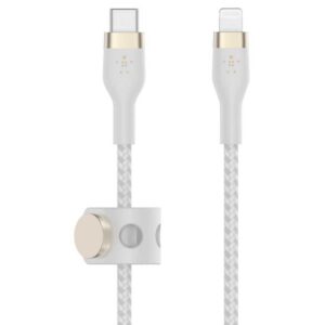 Belkin BOOST CHARGE - Cable Lightning - 24 pin USB-C macho a Lightning macho - 2 m - blanco