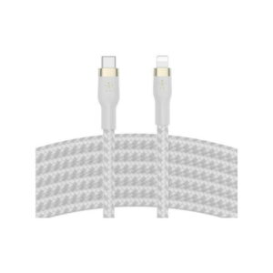 Belkin BOOST CHARGE - Cable Lightning - 24 pin USB-C macho a Lightning macho - 3 m - blanco