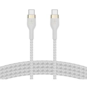Belkin BoostCharge - Cable USB - 24 pin USB-C (M) a 24 pin USB-C (M) - 2 m - blanco