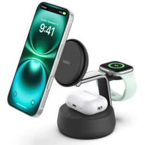 Belkin - Qi2 25W 3 in 1 UltraCharge Pro Magnetic Charging Doc - Lithium - Para Universal