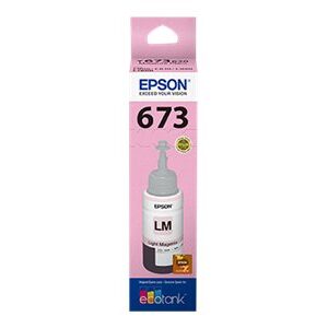 Epson T673 - Magenta claro - original - recarga de tinta - para Epson L1800, L800, L805, L810, L850; EcoTank L1800