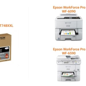Epson 748XXL - XL - Negro - original - blíster con alarmas de RF/acústica - cartucho de tinta - para WorkForce Pro WF-6090, WF-8090, WF-8590