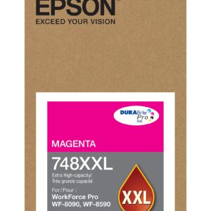 Epson 748XXL - XL - magenta - original - blíster con alarmas de RF/acústica - cartucho de tinta - para WorkForce Pro WF-6090, WF-6590, WF-8090, WF-8090 D3TWC, WF-8590, WF-8590 D3TWFC