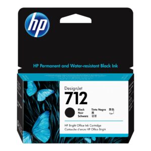 HP 712 - 38 ml - negro - original - DesignJet - cartucho de tinta - para DesignJet Studio, T210, T230, T250, T630, T650