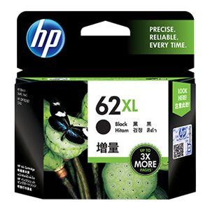 HP 62XL - 12 ml - Alto rendimiento - negro - original - cartucho de tinta - para ENVY 55XX, 56XX, 76XX; Officejet 200, 250, 57XX, 8040