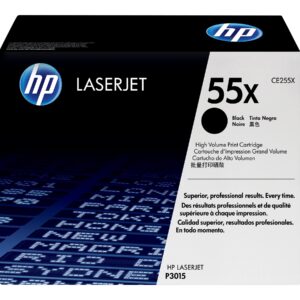 HP 55X - Alto rendimiento - negro - original - LaserJet - cartucho de tóner (CE255X) - para LaserJet Enterprise MFP M525, P3015; LaserJet Enterprise Flow MFP M525