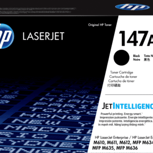 HP 147A - Negro - original - LaserJet - cartucho de tóner (W1470A) - para LaserJet Enterprise MFP M634; LaserJet Enterprise Flow MFP M634, MFP M635, MFP M636