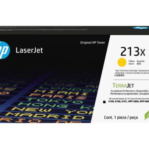 HP 213X - Alto rendimiento - amarillo - original - LaserJet - cartucho de tóner (W2132X) - para Color LaserJet Enterprise 5700dn, 6700dn, MFP 6800dn