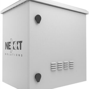 Nexxt Solutions Infrastructure - Outdoor Pole Mount Cabinet - SPCC steel - Light gray powder coat - Incluye acc mont barra tierra