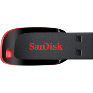 SanDisk Cruzer Blade - Unidad flash USB - 32 GB - USB 2.0 - rojo, negro elegante